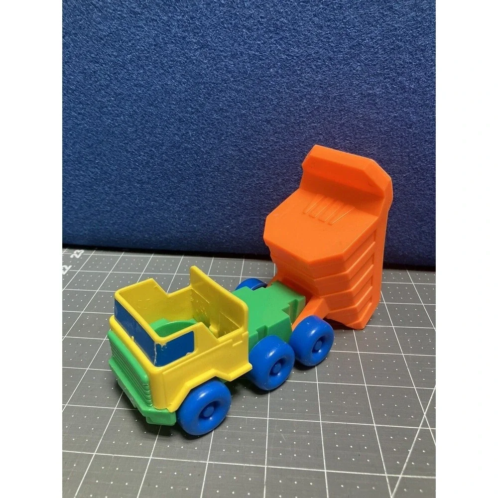 1994 Shelcore Chunky Dump Truck Orange Yellow Green Blue